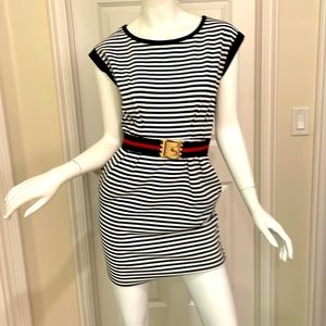 Sexy Sailor Mini Dress With Pockets.